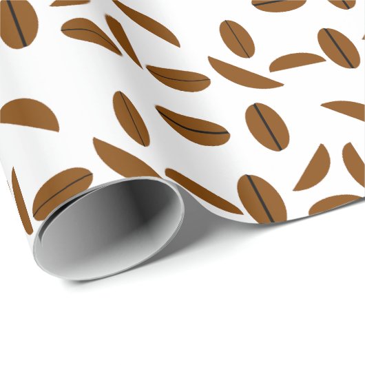 Kaffeebohnen Galore Wrapping Paper Geschenkpapier (Rolleneckpunkt)