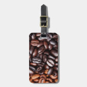 Kaffeebohnen - ganzes Licht und Dunkelheit Gepäckanhänger (Vorderseite vertikal)