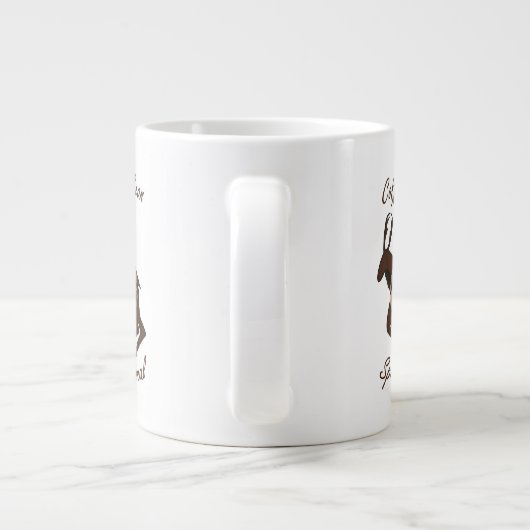 Kaffeebohnen-Geist Jumbo-Tasse (Rückseite)