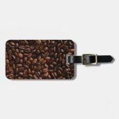 Kaffeebohnen Gepäckanhänger (Vorderseite horizontal)