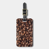 Kaffeebohnen Gepäckanhänger (Vorderseite vertikal)
