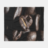 Kaffeebohnen gerösteten Kaffee Fleecedecke (Vorderseite (Horizontal))