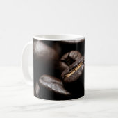Kaffeebohnen gerösteten Kaffee Kaffeetasse (Vorderseite Links)