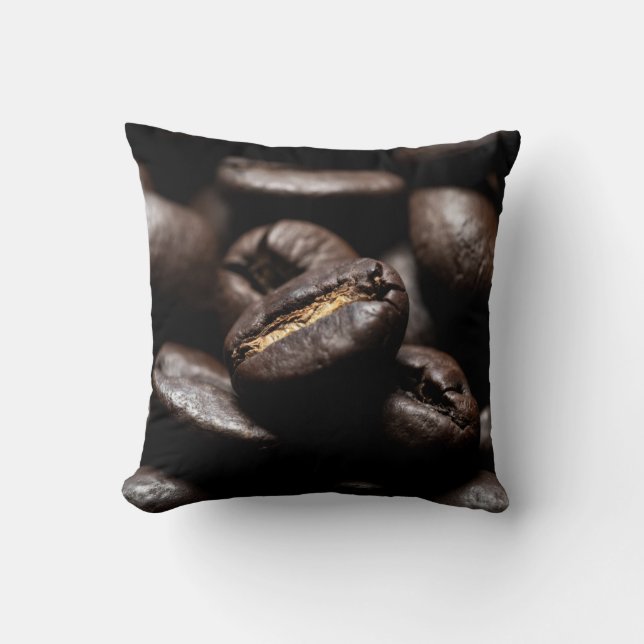 Kaffeebohnen gerösteten Kaffee Kissen (Vorderseite)