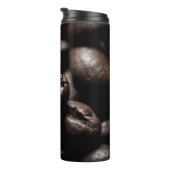 Kaffeebohnen gerösteten Kaffee Thermosbecher (Nach rechts gedreht)