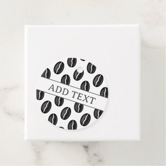 Kaffeebohnen Geschenkanhänger (Beispiel)