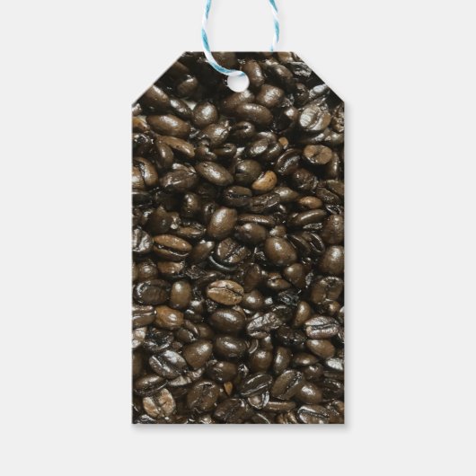 Kaffeebohnen Geschenkanhänger (Vorderseite)