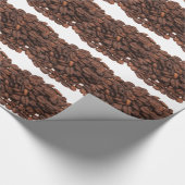 Kaffeebohnen Geschenkpapier (Ecke)