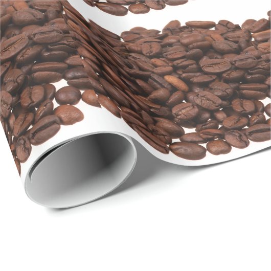 Kaffeebohnen Geschenkpapier (Rolleneckpunkt)