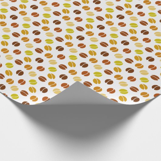 Kaffeebohnen Geschenkpapier (Ecke)