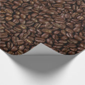 Kaffeebohnen Geschenkpapier (Ecke)