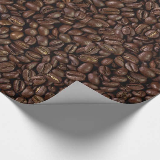 Kaffeebohnen Geschenkpapier (Ecke)