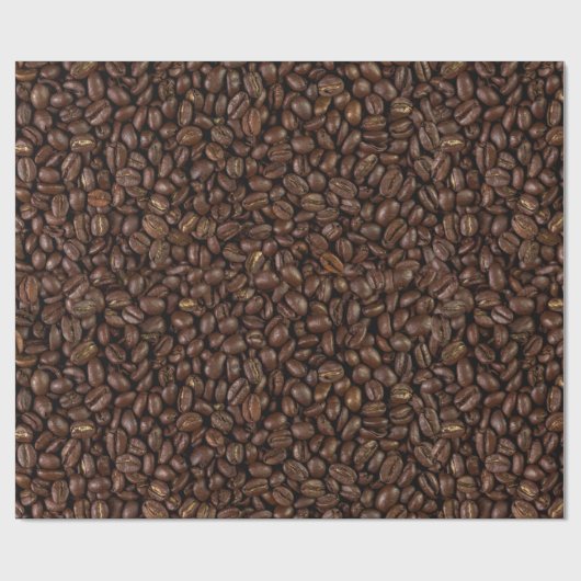 Kaffeebohnen Geschenkpapier (Flach)