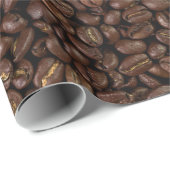 Kaffeebohnen Geschenkpapier (Rolleneckpunkt)