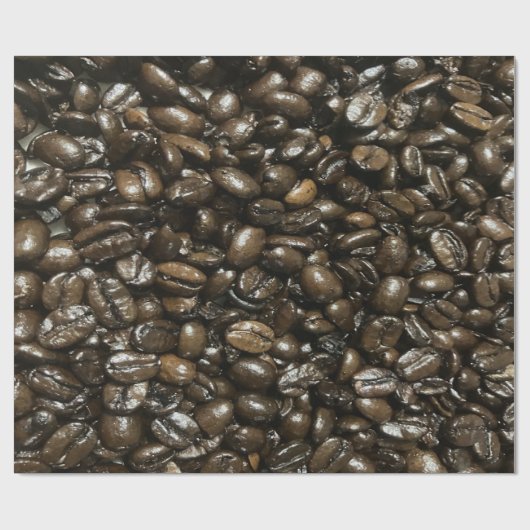 Kaffeebohnen Geschenkpapier (Flach)