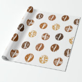 Kaffeebohnen Geschenkpapier (Ungerollt)