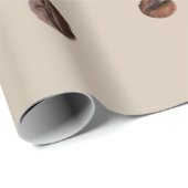 Kaffeebohnen Geschenkpapier (Rolleneckpunkt)