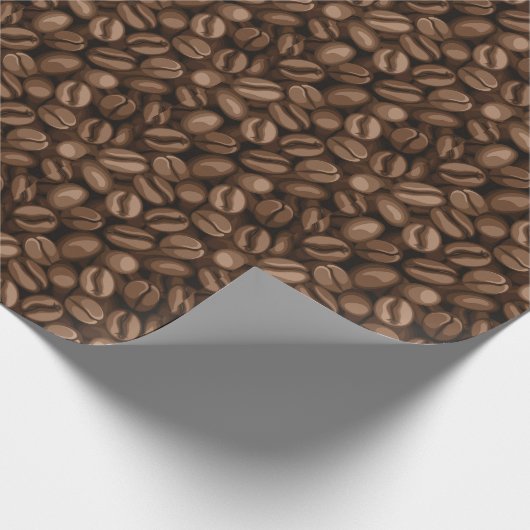 Kaffeebohnen Geschenkpapier (Ecke)