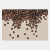 Kaffeebohnen Geschenkpapier Set (Vorderseite 2)