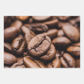 Kaffeebohnen Geschenkpapier Set (Vorderseite 2)
