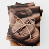 Kaffeebohnen Geschenkpapier Set (Beispiel)