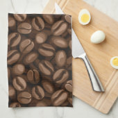 Kaffeebohnen Geschirrtuch (Viertel Falte)
