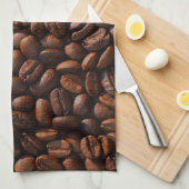 Kaffeebohnen Geschirrtuch (Viertel Falte)