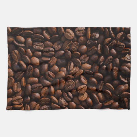 Kaffeebohnen Geschirrtuch (Horizontal)