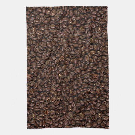 Kaffeebohnen Geschirrtuch (Vertikal)