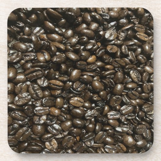 Kaffeebohnen Getränkeuntersetzer (Vorderseite)