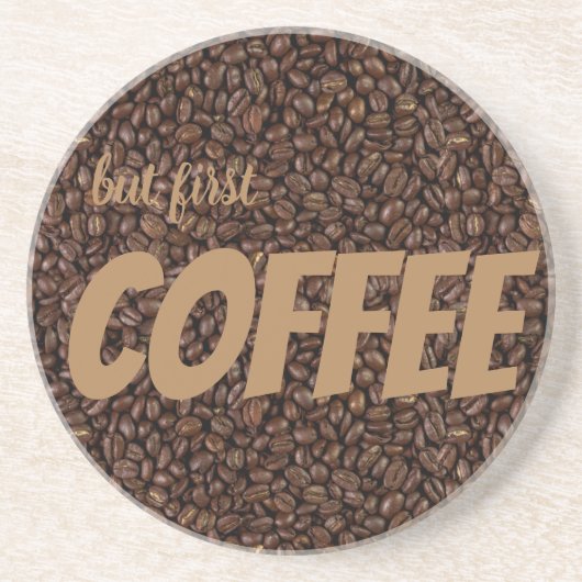 Kaffeebohnen Getränkeuntersetzer (Vorne)