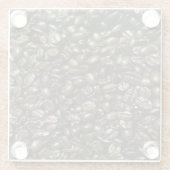 Kaffeebohnen Glasuntersetzer (Rückseite)