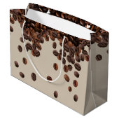 Kaffeebohnen Große Geschenktüte (Rückseite Schrägansicht)