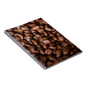 Kaffeebohnen Hintergrundabstrakte, Aroma, Hintergr Notizblock (Rechte Seite)