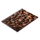 Kaffeebohnen Hintergrundabstrakte, Aroma, Hintergr Notizblock (Linke Seite)