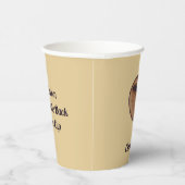 Kaffeebohnen Icon Papier Cups Pappbecher (Rechts)