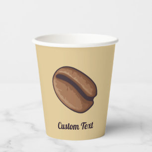 Kaffeebohnen Icon Papier Cups Pappbecher