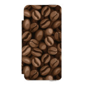 Kaffeebohnen Incipio iPhone Geldbeutel-Hülle (Folio Vorderseite)
