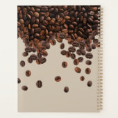 Kaffeebohnen Individuelle Name Monatlich Planer (Rückseite)