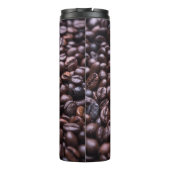 Kaffeebohnen individuelle Name Thermosbecher (Rückseite)