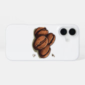 Kaffeebohnen iPhone 16 Hülle (Rückseite (Horizontal))