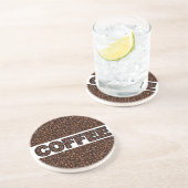 Kaffeebohnen Kaffee Getränkeuntersetzer (Seite)
