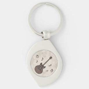 Kaffeebohnen-Kaffee-Gitarre-Kaffee Kunst-Musik- Schlüsselanhänger