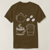 Kaffeebohnen Kaffee Kaffeeelemente Kaffee Lover Gr T-Shirt (Design vorne)