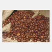 Kaffeebohnen Kaffee Lover Geschenkpapier Set (Vorderseite 2)