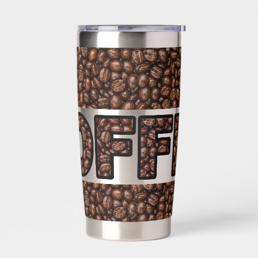 Kaffeebohnen Kaffee Thermobecher (Links)