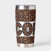 Kaffeebohnen Kaffee Thermobecher (Vorderseite)
