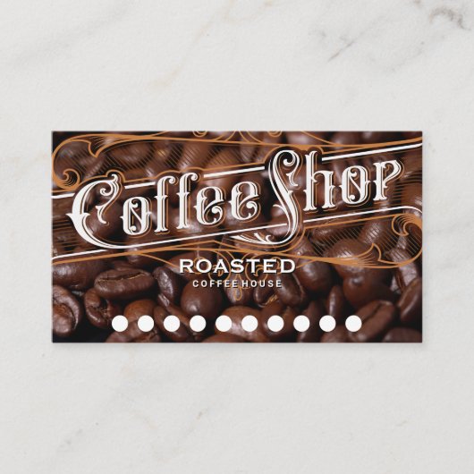 Kaffeebohnen | Kaffeebaum Treuekarte (Vorderseite)