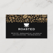 Kaffeebohnen Kaffeebohnen Visitenkarte (Vorderseite)