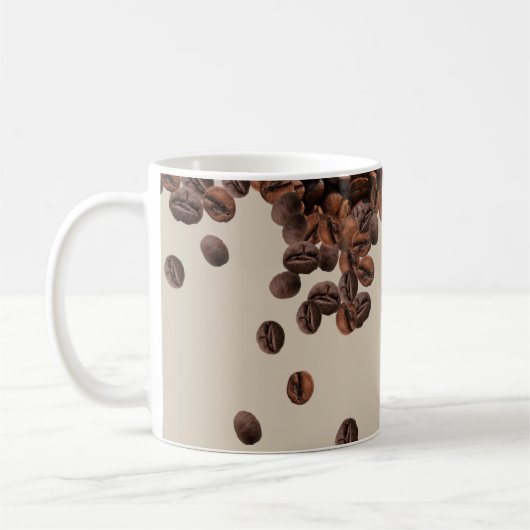 Kaffeebohnen Kaffeetasse (Links)